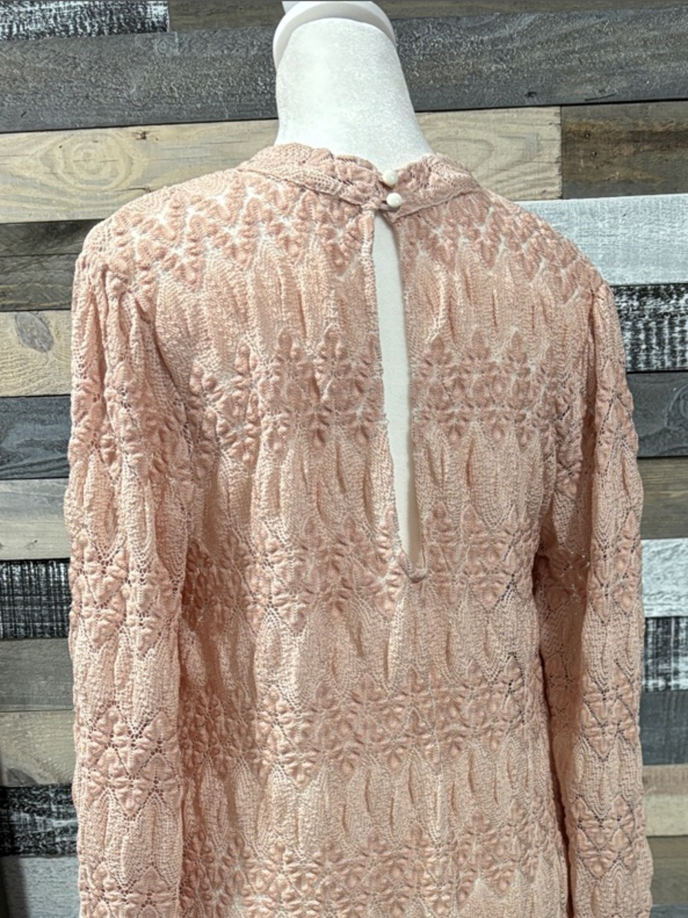 Free people Women’s Textured Pink Swing Dress - Picture 2 of 2